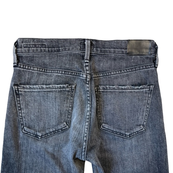 Citizens of Humanity Elsa Mid Rise Slim Crop Jeans Faded Black Wash - Size 24 - Picture 15 of 16